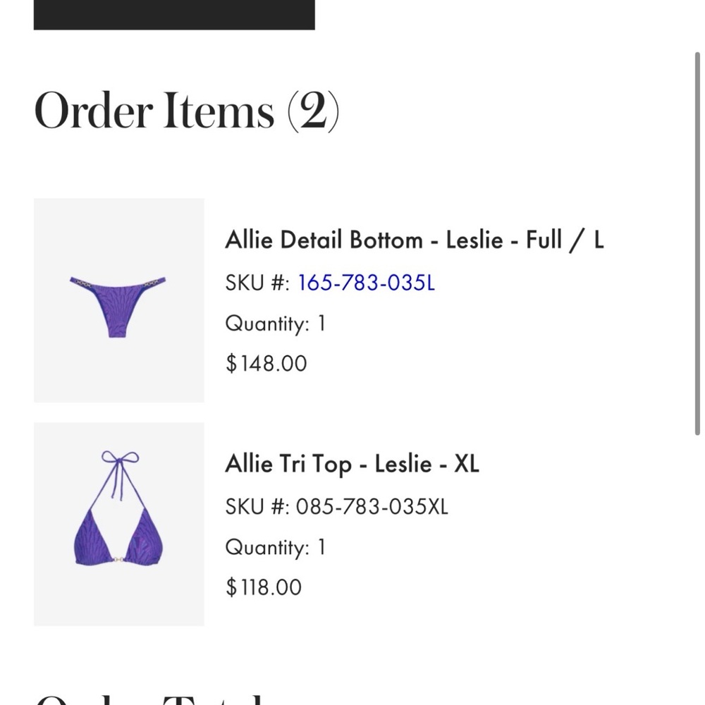 Vix Purple Patterned Triangle Bikini Set - image 2